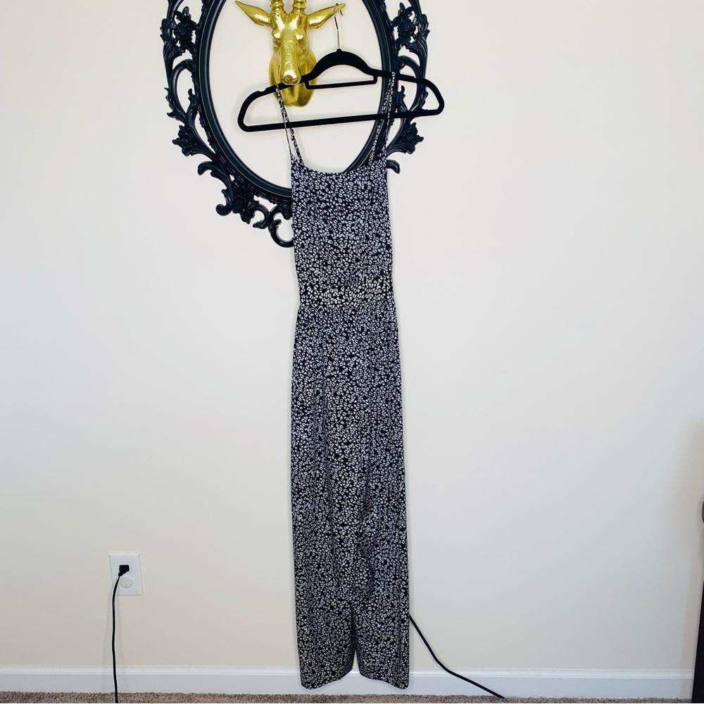 Atmosphere Black and White Print Jumpsuit